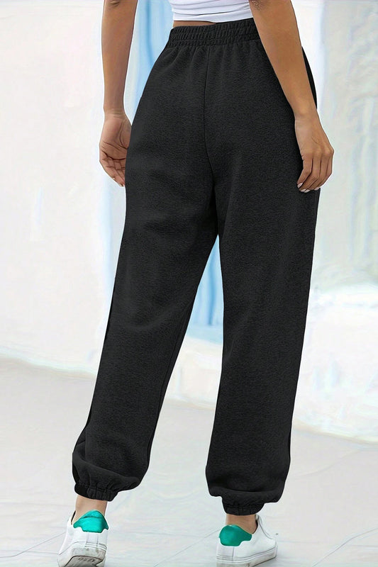 Elastic Waist Joggers with Pockets S-2XL