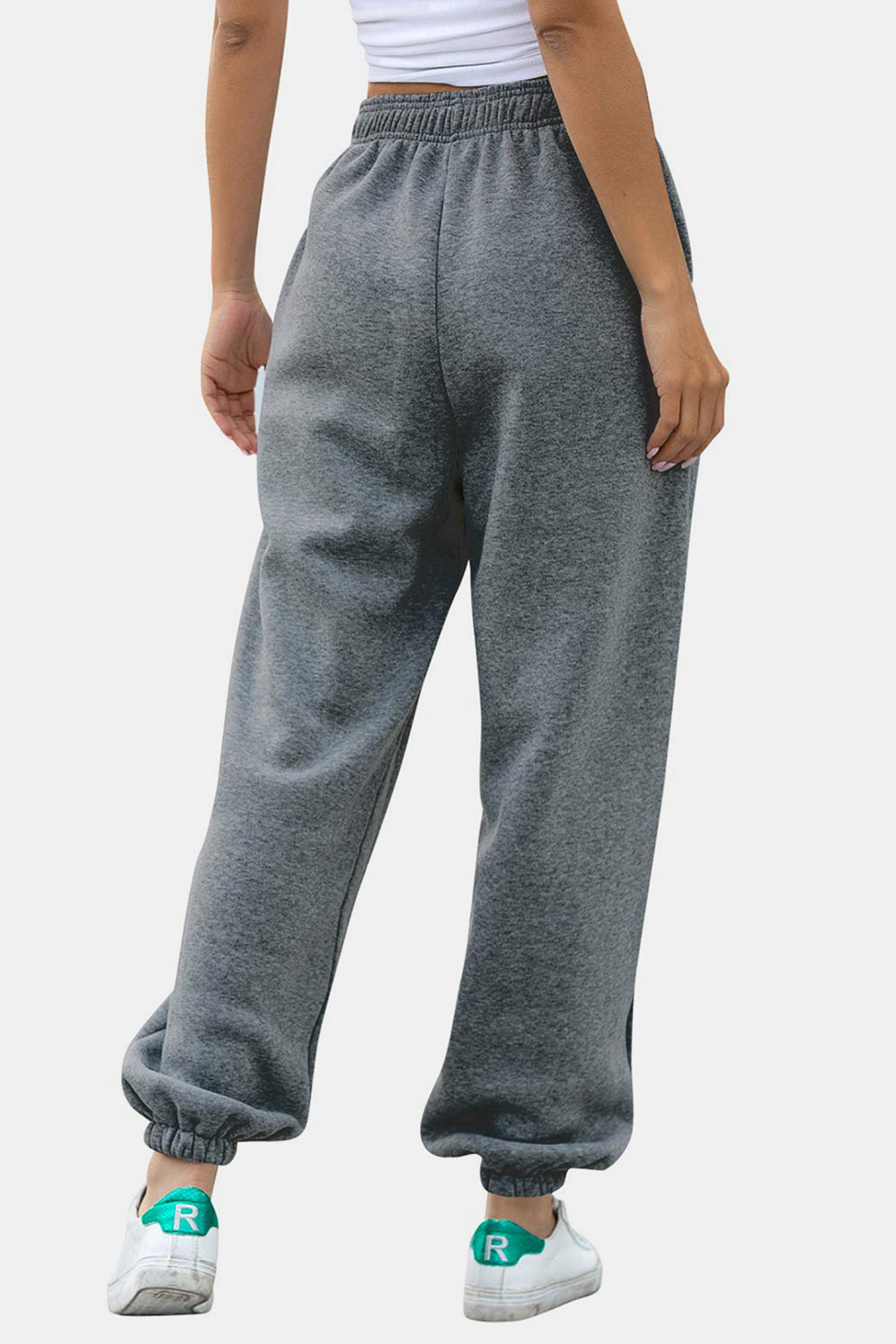 Elastic Waist Joggers with Pockets S-2XL