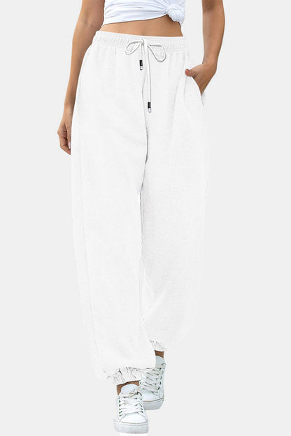 Elastic Waist Joggers with Pockets S-2XL