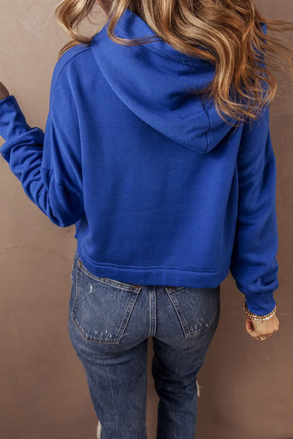 Drawstring Long Sleeve Hoodie S-XL