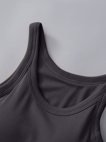 Round Neck Tank with Bra S-XL