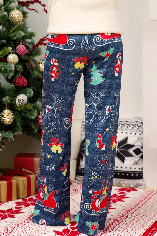 Christmas Straight Leg Pants S-XL