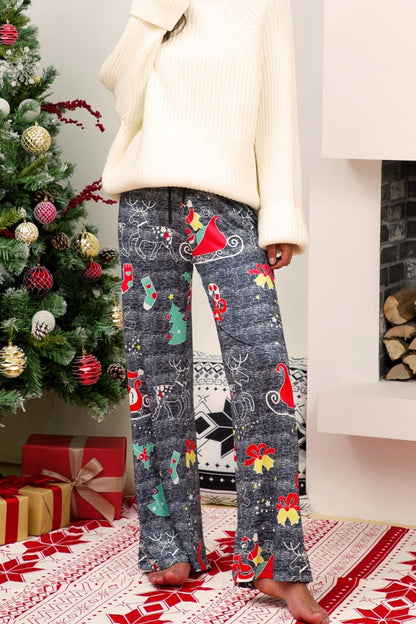 Christmas Straight Leg Pants S-XL