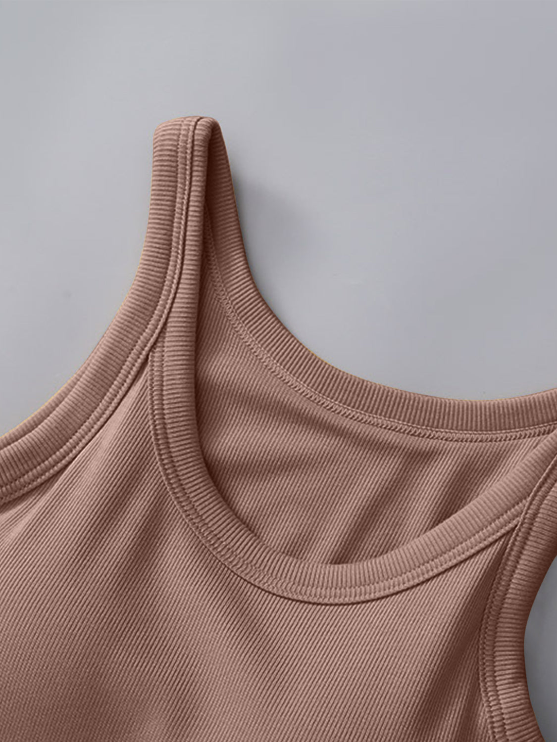 Round Neck Tank with Bra S-XL