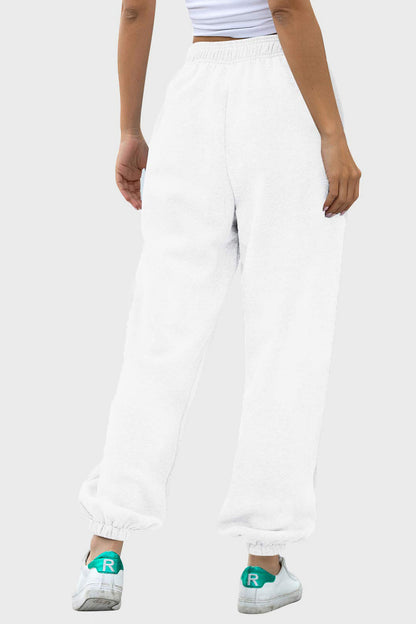 Elastic Waist Joggers with Pockets S-2XL
