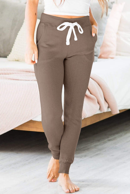 Drawstring Joggers with Pockets S-2XL