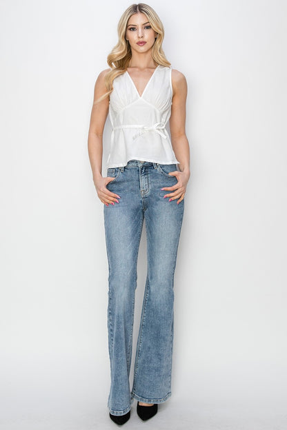 RISEN Full Size Mid Rise Bootcut Jeans Sizes 0-3XL