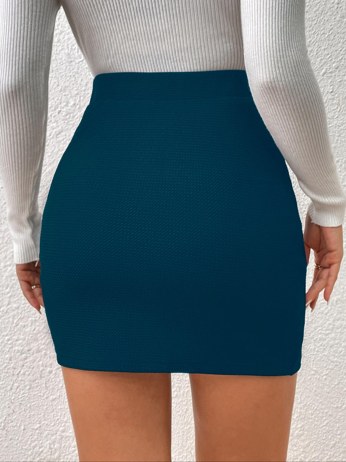 Honey Ruched Elastic Waist Skirt S-XL
